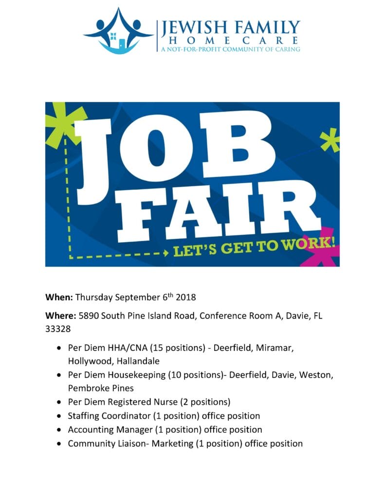 caregiver fort lauderdale open positions