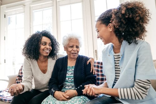 having a conversation about caregiving can be easier with multiple family members