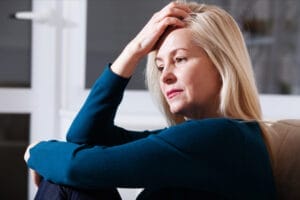 woman stressed being a family caregiver